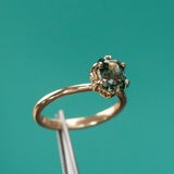 Lotus Six Prong Solitaire, Stackable -Setting
