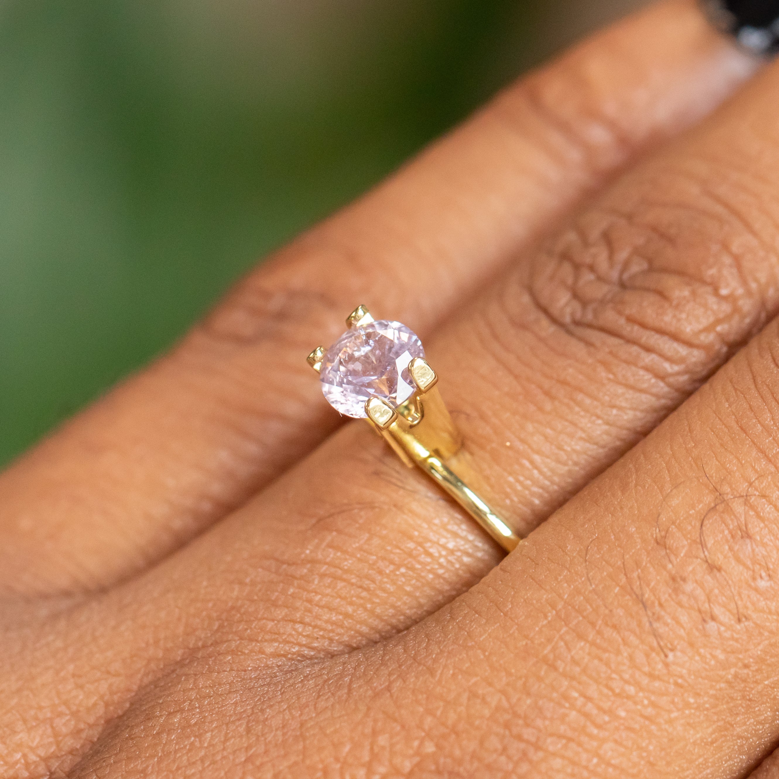 1.09CT Round Montana Sapphire, Cherry Blossom Pink, 6.12x4.04MM, UNHEATED