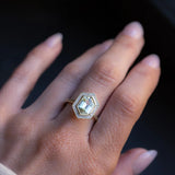 Bezel Set Diamond Halo, Stackable - Setting