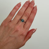 1.94CT ELONGATED CUSHION MONTANA SAPPHIRE, OCEAN BLUE TEAL, 7.62X6.32X4.84MM, UNTREATED