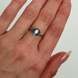 1.94CT ELONGATED CUSHION MONTANA SAPPHIRE, OCEAN BLUE TEAL, 7.62X6.32X4.84MM, UNTREATED