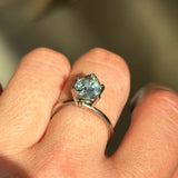 2.23CT PEAR MONTANA SAPPHIRE, PARTI MINTY TEAL, 9X7.4MM, UNTREATED