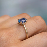 Hidden Diamond Halo Double Prongs, Stackable - Setting