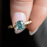 Evergreen 4-Prong Solitaire with Embedded Diamonds, Stackable - Setting