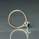 Hidden Diamond Halo Double Prongs, Stackable - Setting