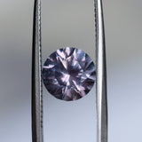 2.40CT ROUND PRECISION CUT MONTANA SAPPHIRE, MAUVE PURPLE-PINK, 8X5.5MM UNTREATED