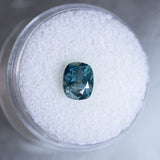 1.94CT ELONGATED CUSHION MONTANA SAPPHIRE, OCEAN BLUE TEAL, 7.62X6.32X4.84MM, UNTREATED