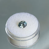 1.67CT OVAL MONTANA SAPPHIRE, PARTI LIGHT BLUE YELLOW, 7.3X6.1MM