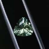 1.25CT TRILLION MONTANA SAPPHIRE, BRIGHT SPRING GREEN WITH YELLOW, 6.8MM