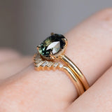Hidden Diamond Halo 4 Prongs, Stackable - Setting