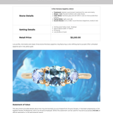 0.75ct Round Unheated Teal Blue Color Shifting Montana Sapphire and Montana Sapphire Side Three Stone Ring in 14k Yellow Gold