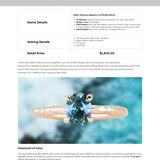 0.80ct Oval Precision Cut Blue Montana Sapphire Evergreen Carved 4 Prong Solitaire in 14k Yellow Gold