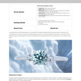0.90ct Round Steely Blue Green Montana Sapphire and Princess Cut Diamond Rapids Low Profile Ring in 14k White Gold