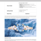 0.91ct Light Cornflower Blue Montana Sapphire and Diamond Starry Night Low Profile Solitaire in 14k Yellow Gold