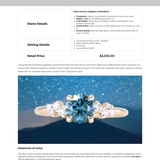 1.06ct Round Blue Montana Sapphire and Diamond Starry Night Low Profile Solitaire in 14k Yellow Gold