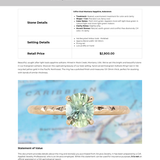 1.07ct Oval Medium Green Teal Montana Sapphire Evergreen Carved 4 Prong Solitaire in 14k Yellow Gold