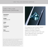 1.09CT TRILLION MONTANA SAPPHIRE, BLUE, 6.11X3.80MM