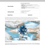 1.14ct Round Deep Blue Montana Sapphire and Princess Cut Diamond Rapids Low Profile Ring in 14k Yellow Gold