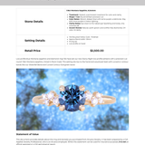 1.16ct Round Blue and Midnight Purple Montana Sapphire and Diamond Starry Night Low Profile Solitaire in 14k Yellow Gold