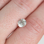 1.18CT ROUND MONTANA SAPPHIRE, WHITE GREY, 6.25MM