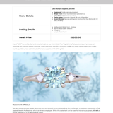 1.20ct Untreated Round Aqua Montana Sapphire and Princess Cut Diamond Rapids Low Profile Ring in 14k White Gold