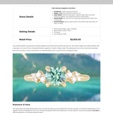 1.21ct Unheated Teal Seafoam Green Montana Sapphire and Diamond Starry Night Low Profile Solitaire in 18k Yellow Gold