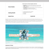 1.30ct Oval Light Teal Blue Precision Cut Montana Sapphire Evergreen Carved 4 Prong Solitaire in 14k Yellow Gold