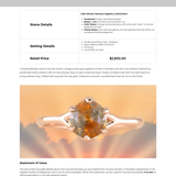 1.30ct Unheated Bicolor Montana Sapphire Low Profile Six Prong Split Shank Solitaire in 14k Rose Gold