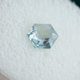 1.35CT HEXAGON ROSECUT MONTANA SAPPHIRE, SEAFOAM GREEN, 6.21X7.3MM