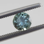 1.36CT ROUND MONTANA SAPPHIRE, MEDIUM SILVERY BLUE GREY, UNHEATED, 6.6MM