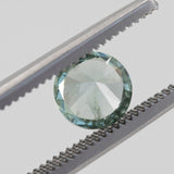 1.36CT ROUND MONTANA SAPPHIRE, MEDIUM SILVERY BLUE GREY, UNHEATED, 6.6MM