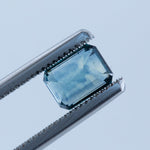 1.36CT EMERALD CUT MONTANA SAPPHIRE, BLUE, 6.6X4.9MM