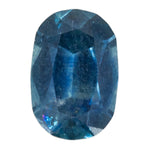 1.39CT DEEP BLUE TEAL ELONGATED CUSHION CUT MONTANA SAPPHIRE, 5.34X8.07MM