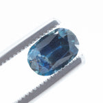 1.39CT DEEP BLUE TEAL ELONGATED CUSHION CUT MONTANA SAPPHIRE, 5.34X8.07MM