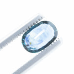 1.39CT DEEP BLUE TEAL ELONGATED CUSHION CUT MONTANA SAPPHIRE, 5.34X8.07MM