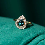 Antique Style Scalloped Diamond Halo - Setting