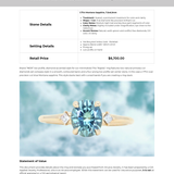 1.77ct Oval Precision Cut Parti Light Teal Montana Sapphire and Princess Cut Diamond Rapids Low Profile Ring in 14k Yellow Gold