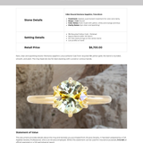 1.96ct Round Bicolor Yellow Blue Montana Sapphire Lotus Solitaire in 18k Yellow Gold