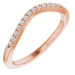 Mini Bend Diamond Contour Band