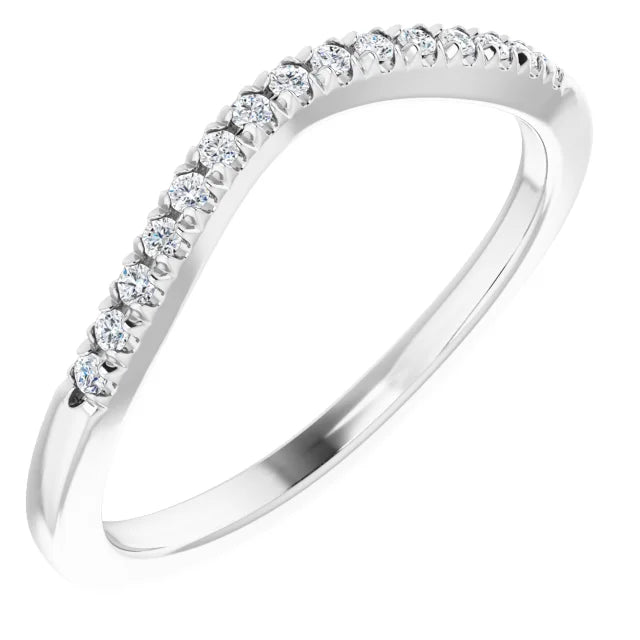 Mini Bend Diamond Contour Band