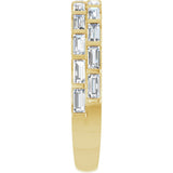 Double Stacked Baguette Diamond Band