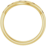 Scattered Contour Diamond Band