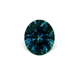 2.96CT OVAL PRECISION CUT MONTANA SAPPHIRE, TEAL BLUE GREEN, 8.8X7.6MM