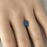 1.95CT PRECISION CUT EMERALD CUT MONTANA SAPPHIRE, BICOLOR CORNFLOWER BLUE, 8.5×5.1MM