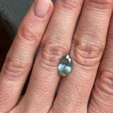 2.54CT MOVAL MONTANA SAPPHIRE, AQUA BLUE TEAL, 10.6X6.69X4.69MM, UNTREATED