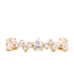 Pear Diamond Band