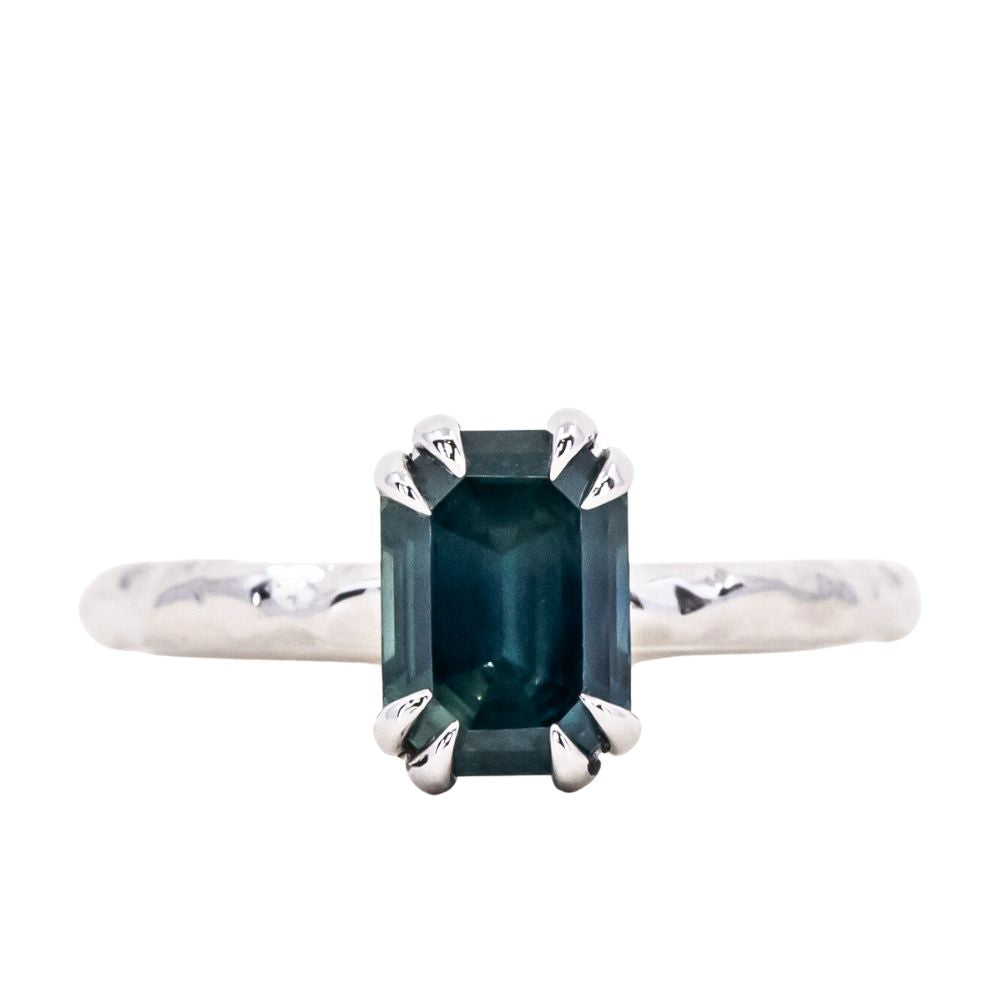 Double Prong Evergreen Solitaire - Setting