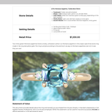 2.17ct Unheated Antique Style Cushion Cut Montana Sapphire Dainty Three Stone Ring in 14k Yellow Gold