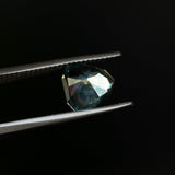 2.62CT GEO TRIANGLE MONTANA SAPPHIRE, GRAYISH BLUE, AGL CERTIFIED, 8.06X7.88MM,