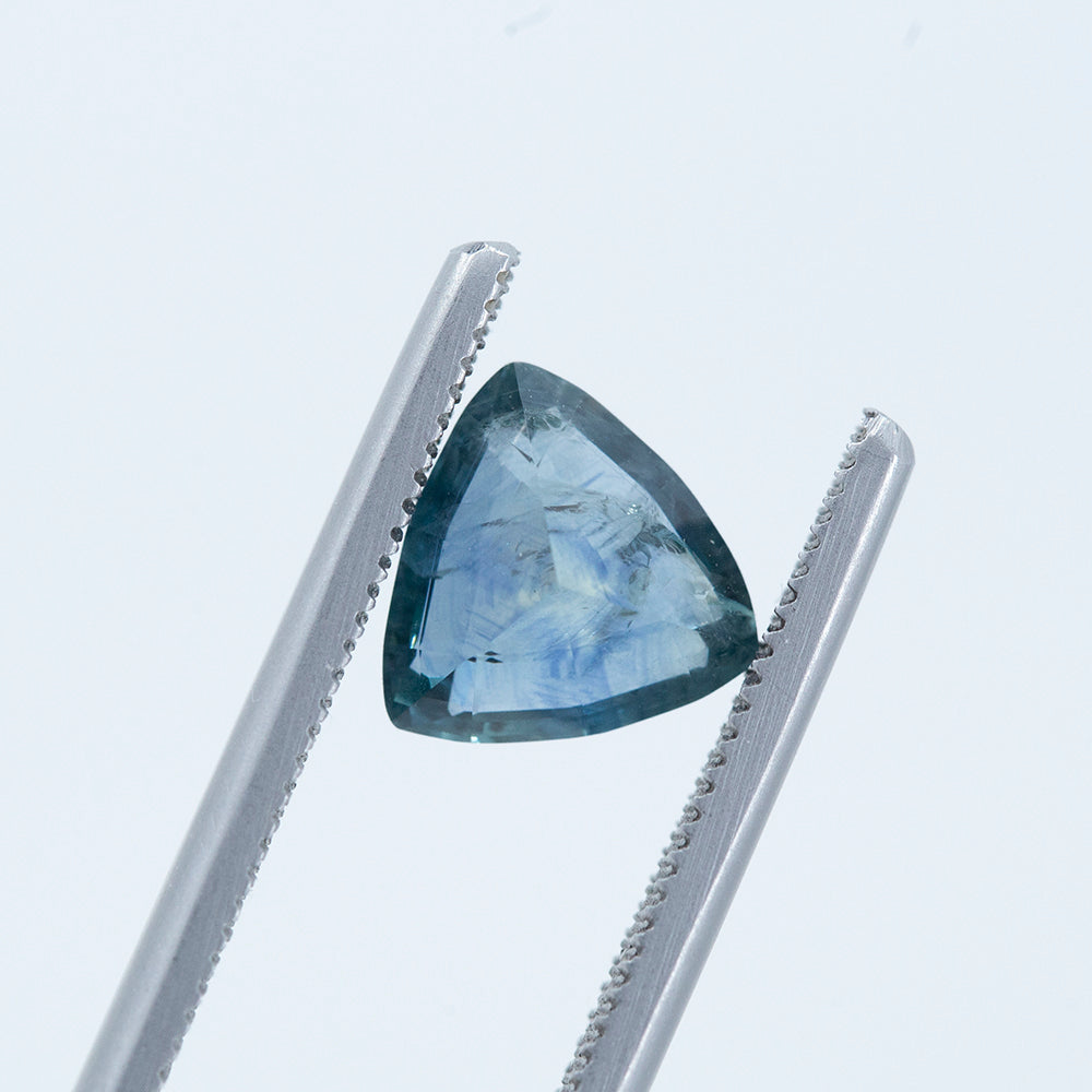 2.63CT TRILLION MONTANA SAPPHIRE, MEDIUM TEAL BLUE GREY, 8.51X8.51MM